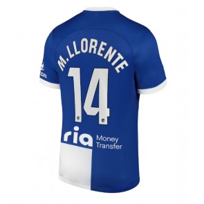 Atletico Madrid Marcos Llorente #14 Gostujuci Dres 2023-24 Kratak Rukavima